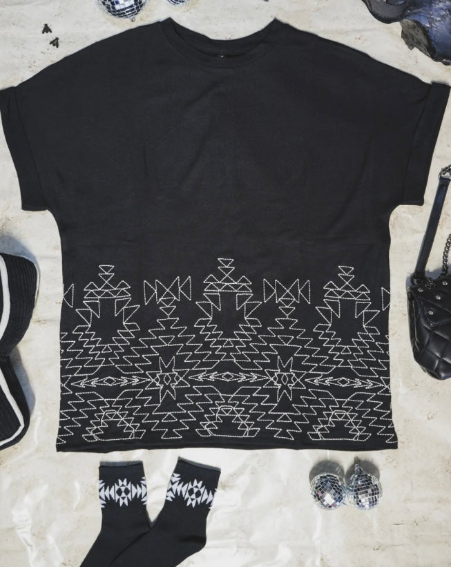 STITCH THAT WESTERN S/S TOP