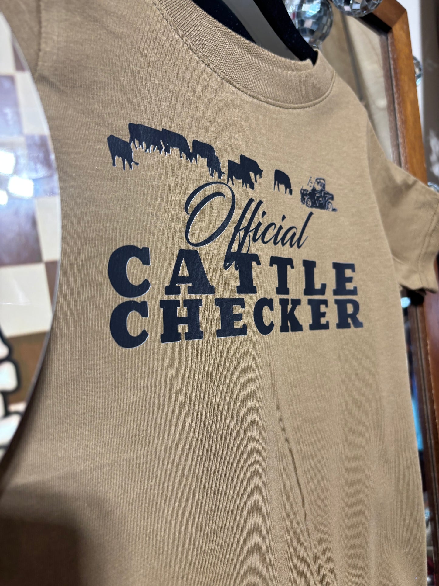 Cattle Checker Tee