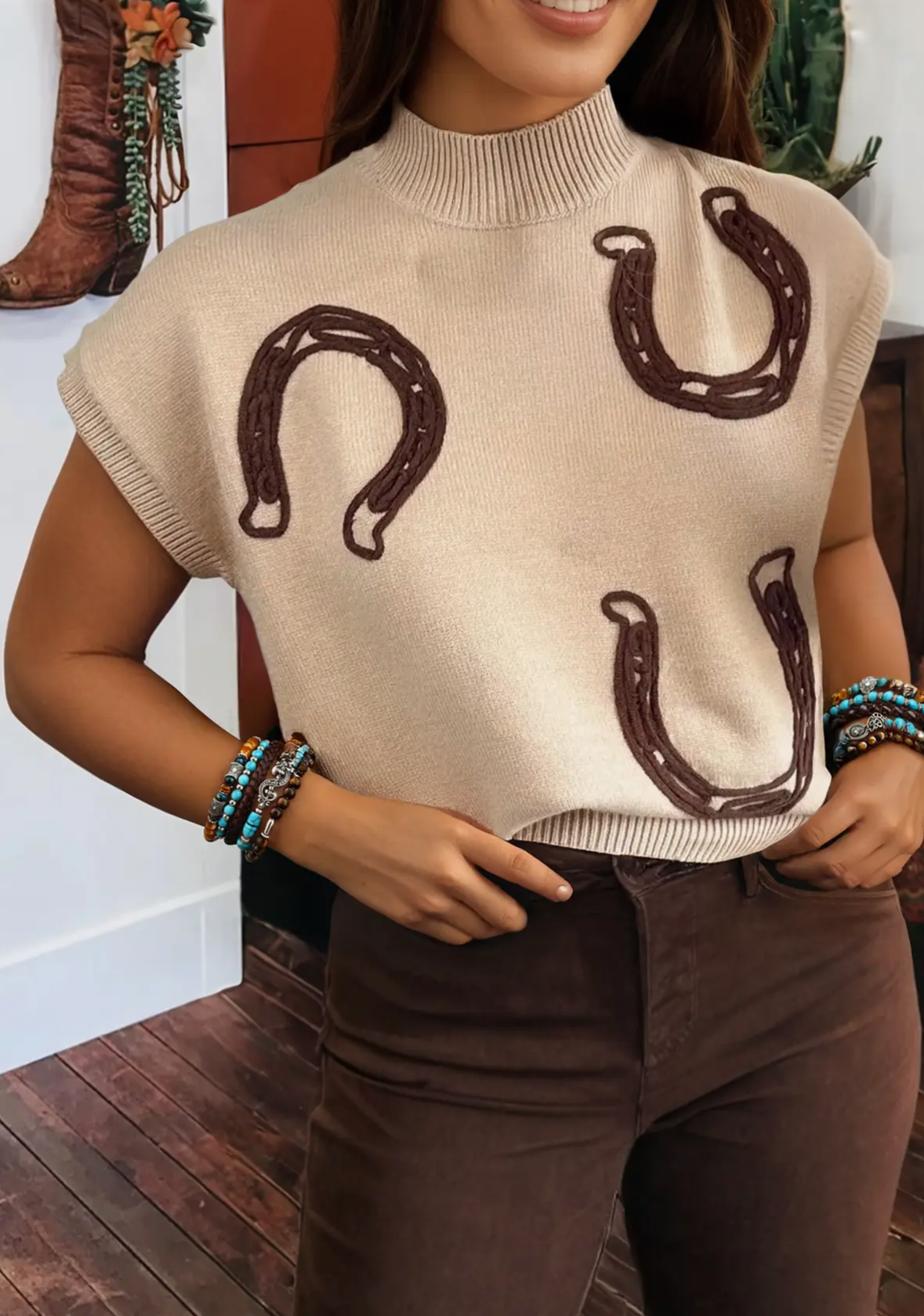 Horseshoe Sweater Vest