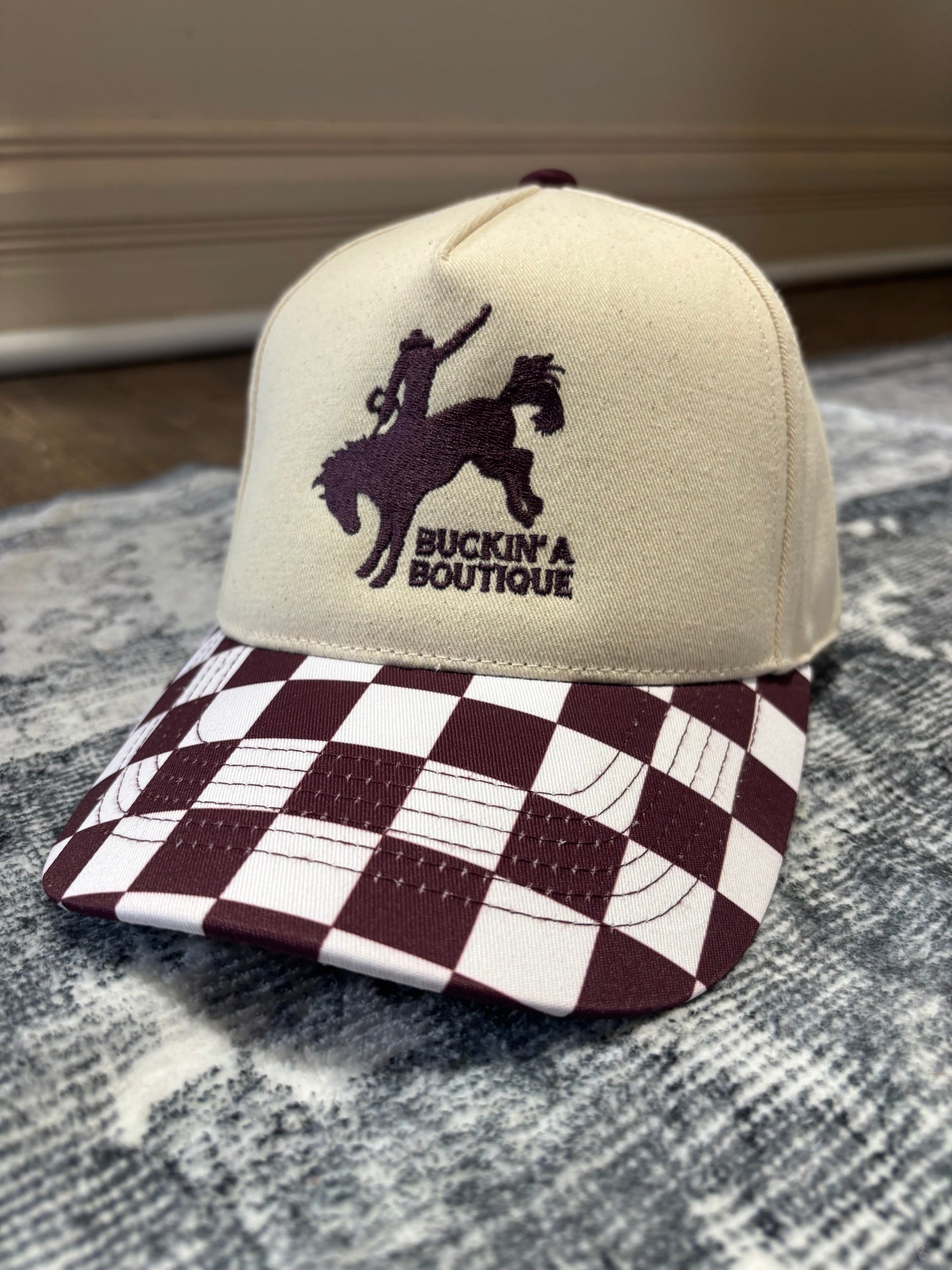 Buckin’ A Boutique Checkered Magna Pony™ Cap