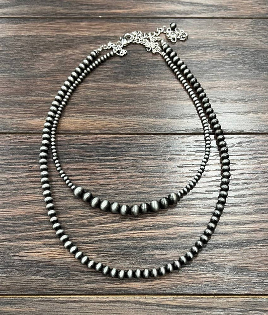 Big Cluster 2-strand Navajo Necklace