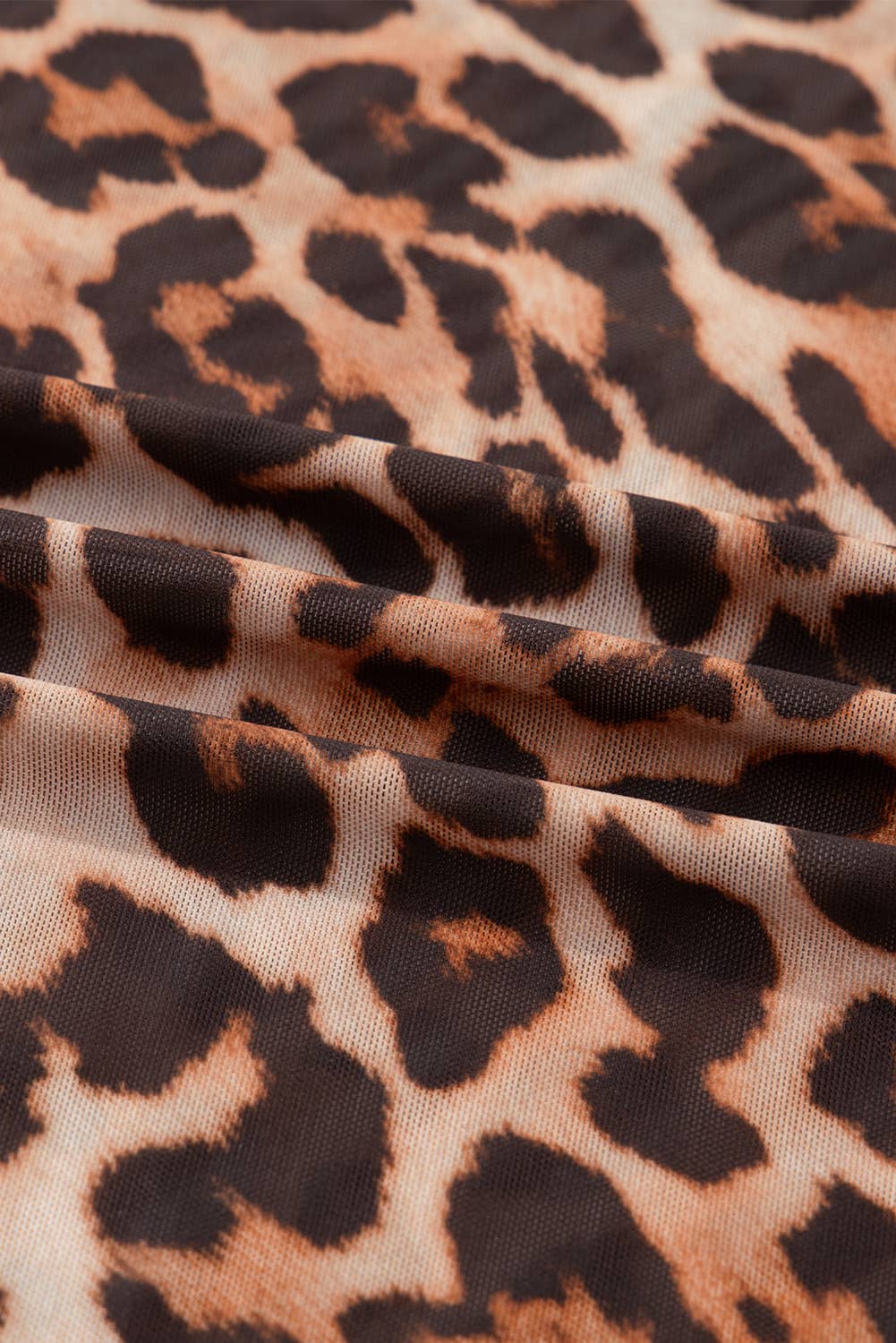 Leopard Mesh Top