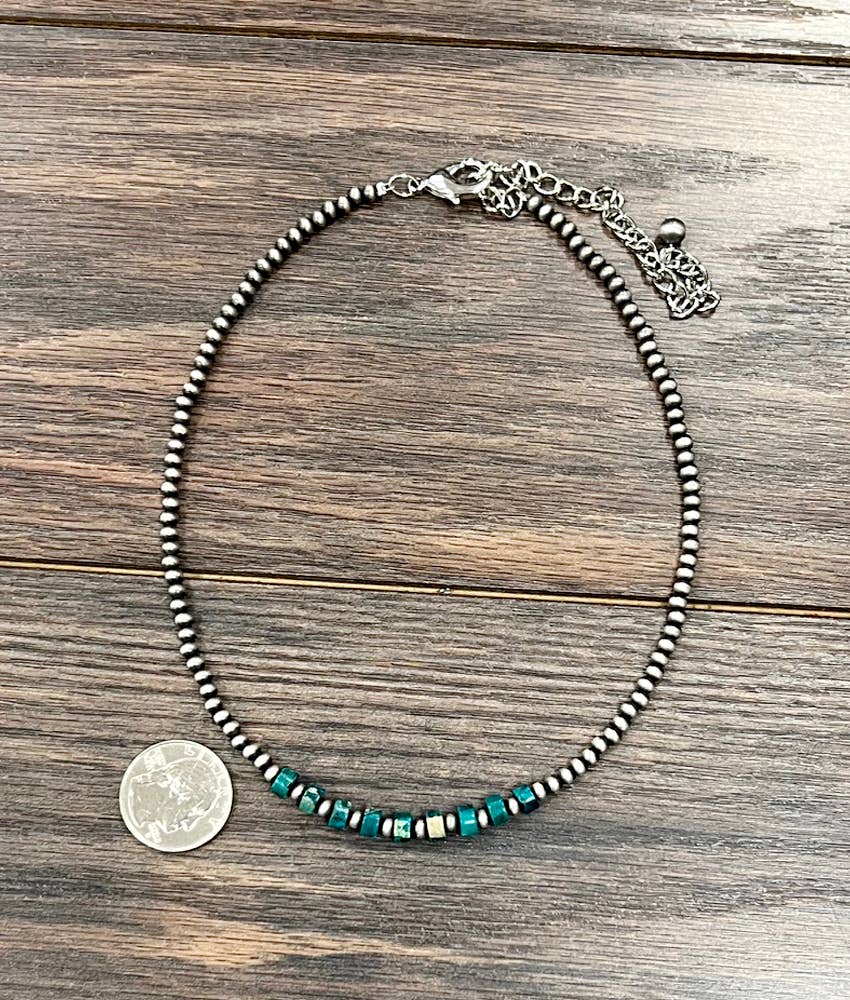 Deep Turquoise Navajo Necklace