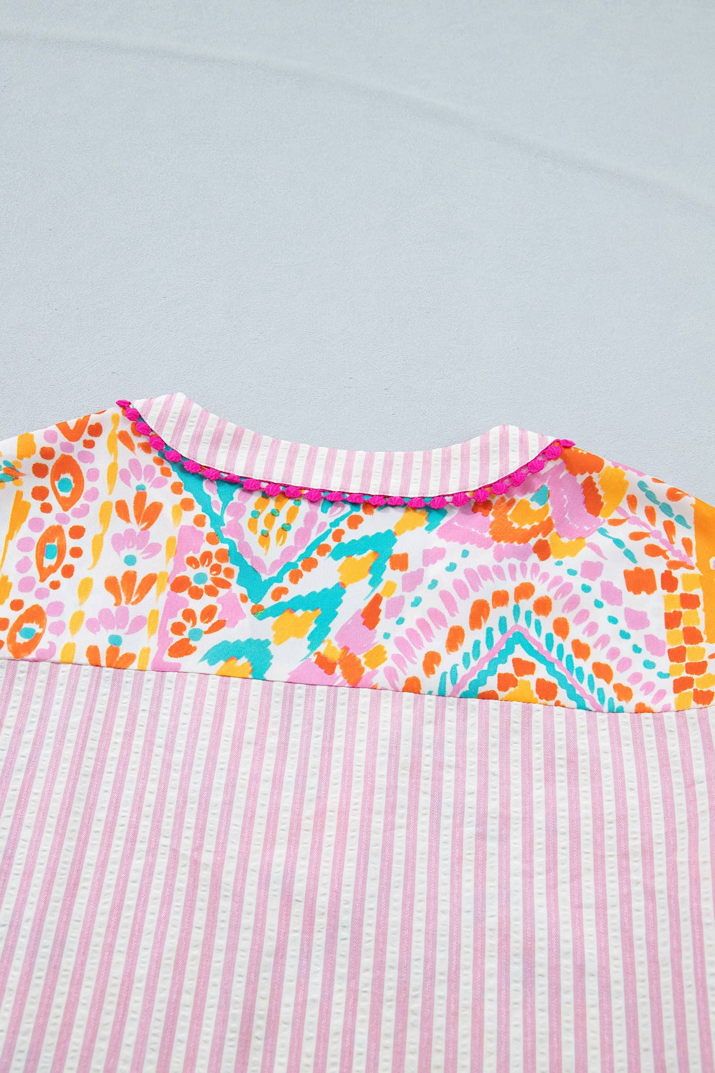 Boho Contrast Blouse