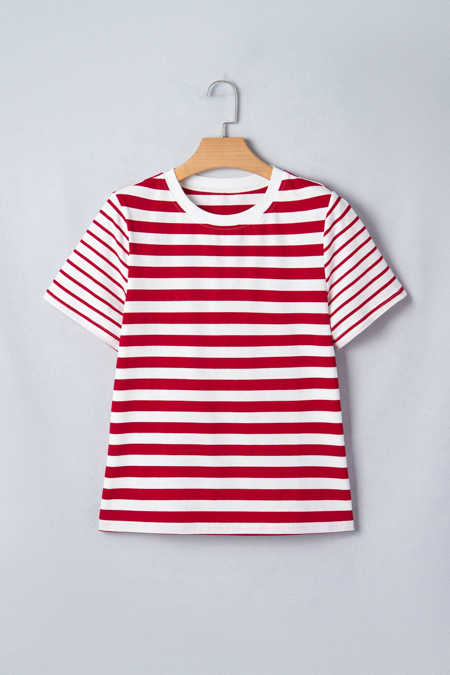 Red + White Stripe Tee