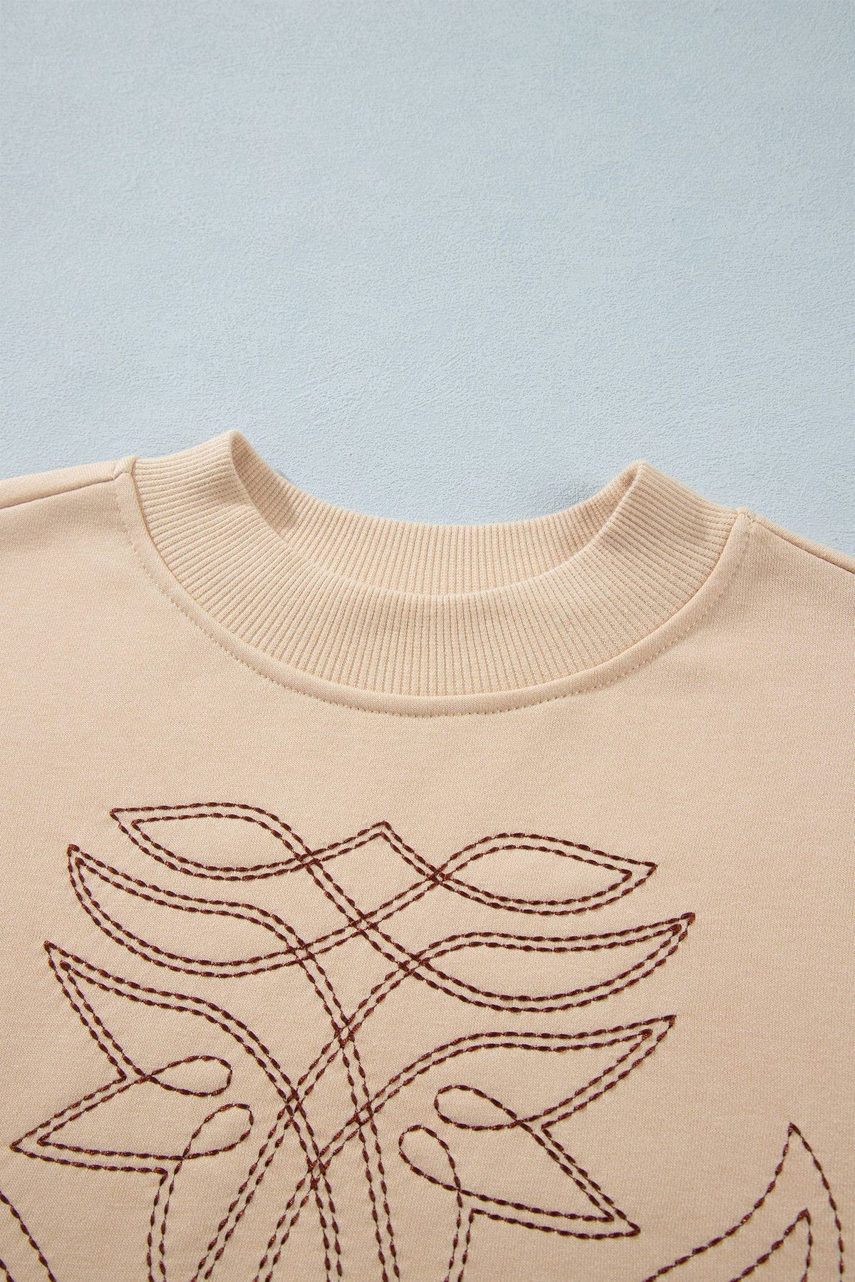 Western Boot Stitched Crewneck