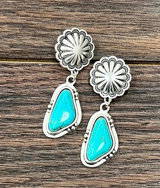 Turquoise Post Earrings