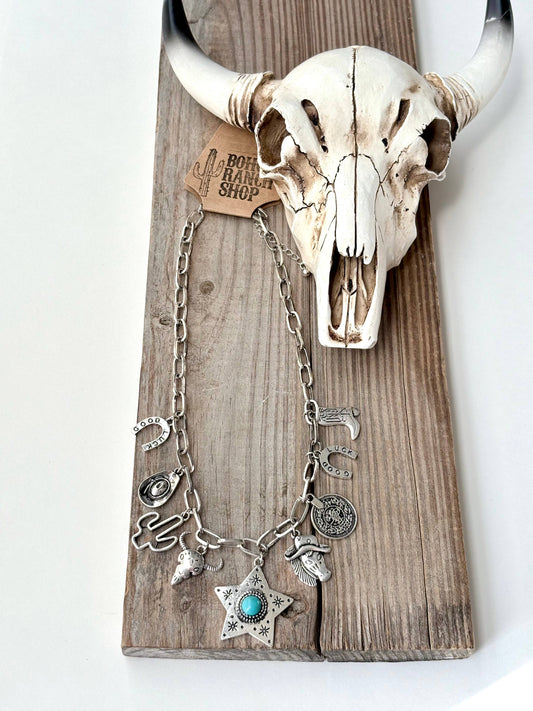 Western Style Charm Chain Necklace