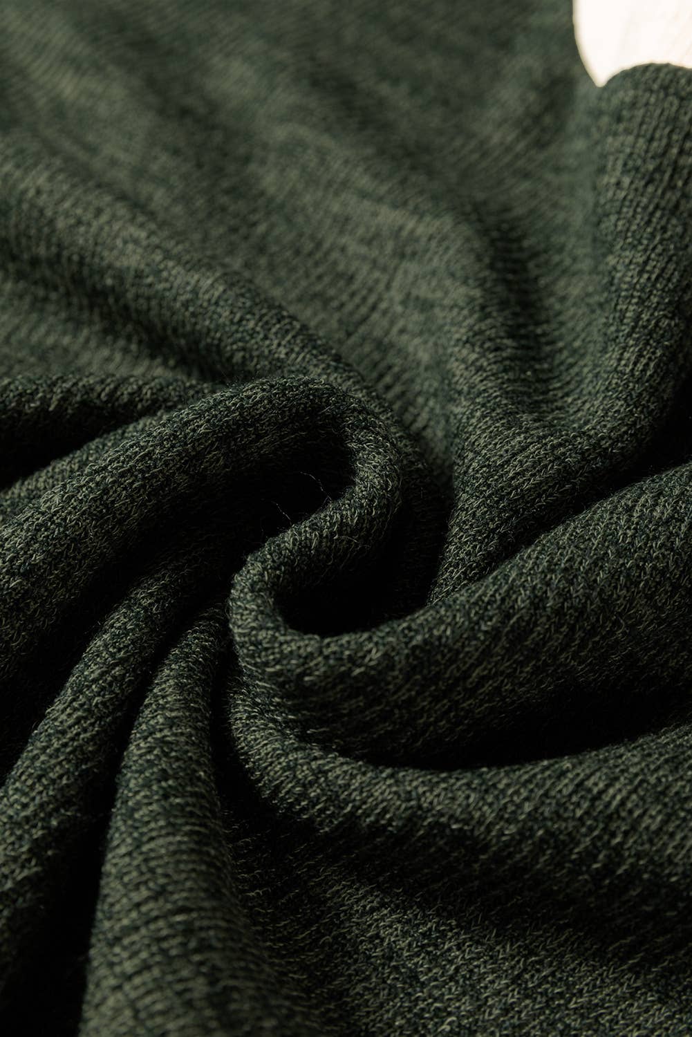 Olive +Tan Trim Knit Sweater