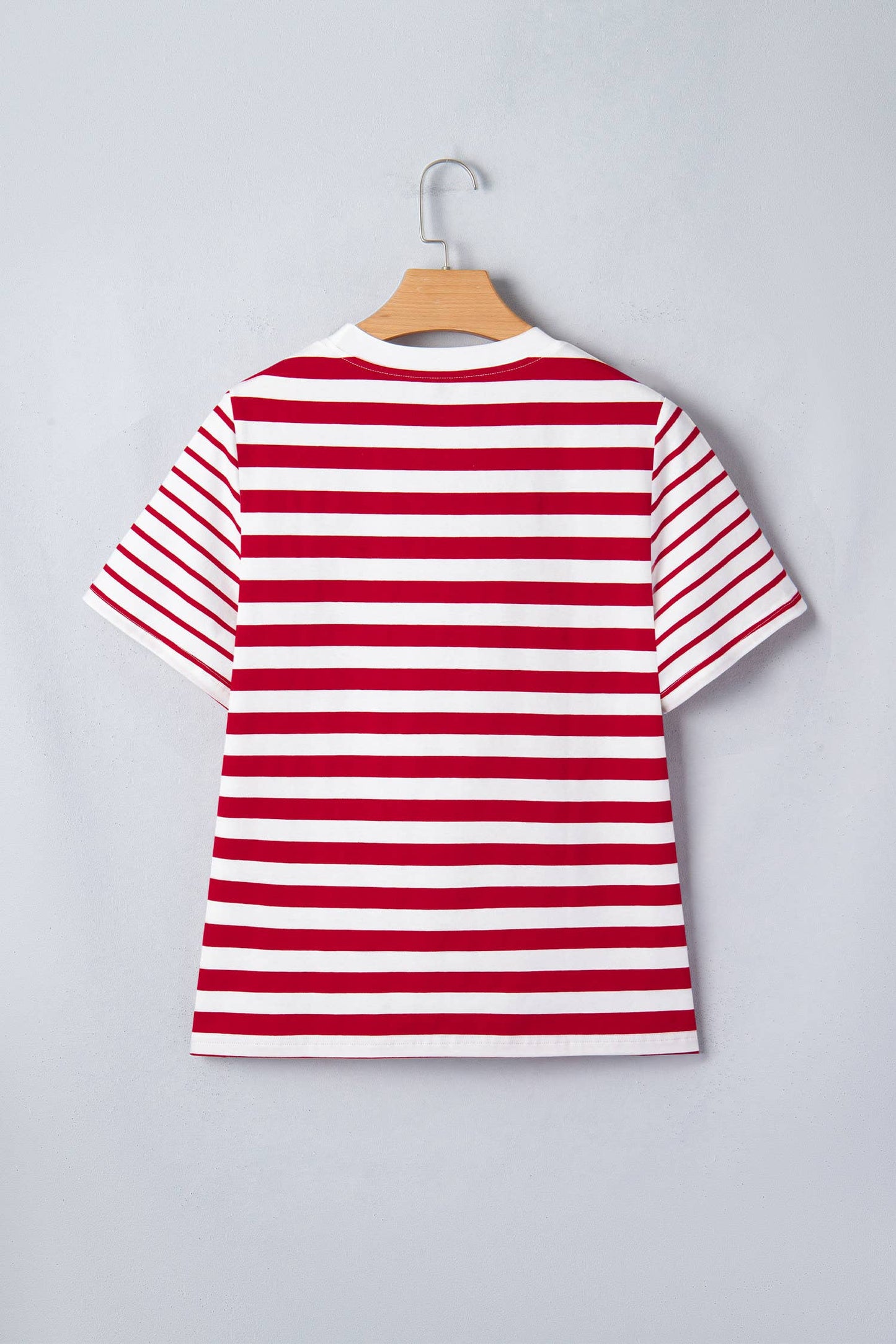 Red + White Stripe Tee