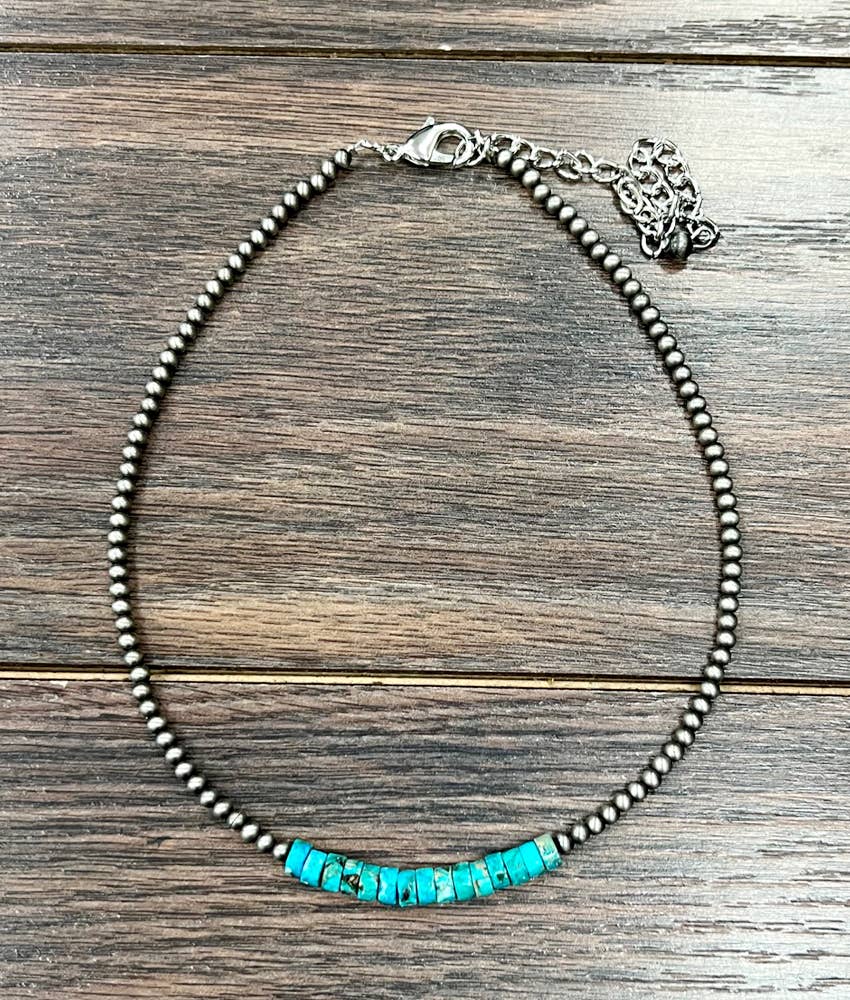 Turquoise & Navajo Gemstone Necklace