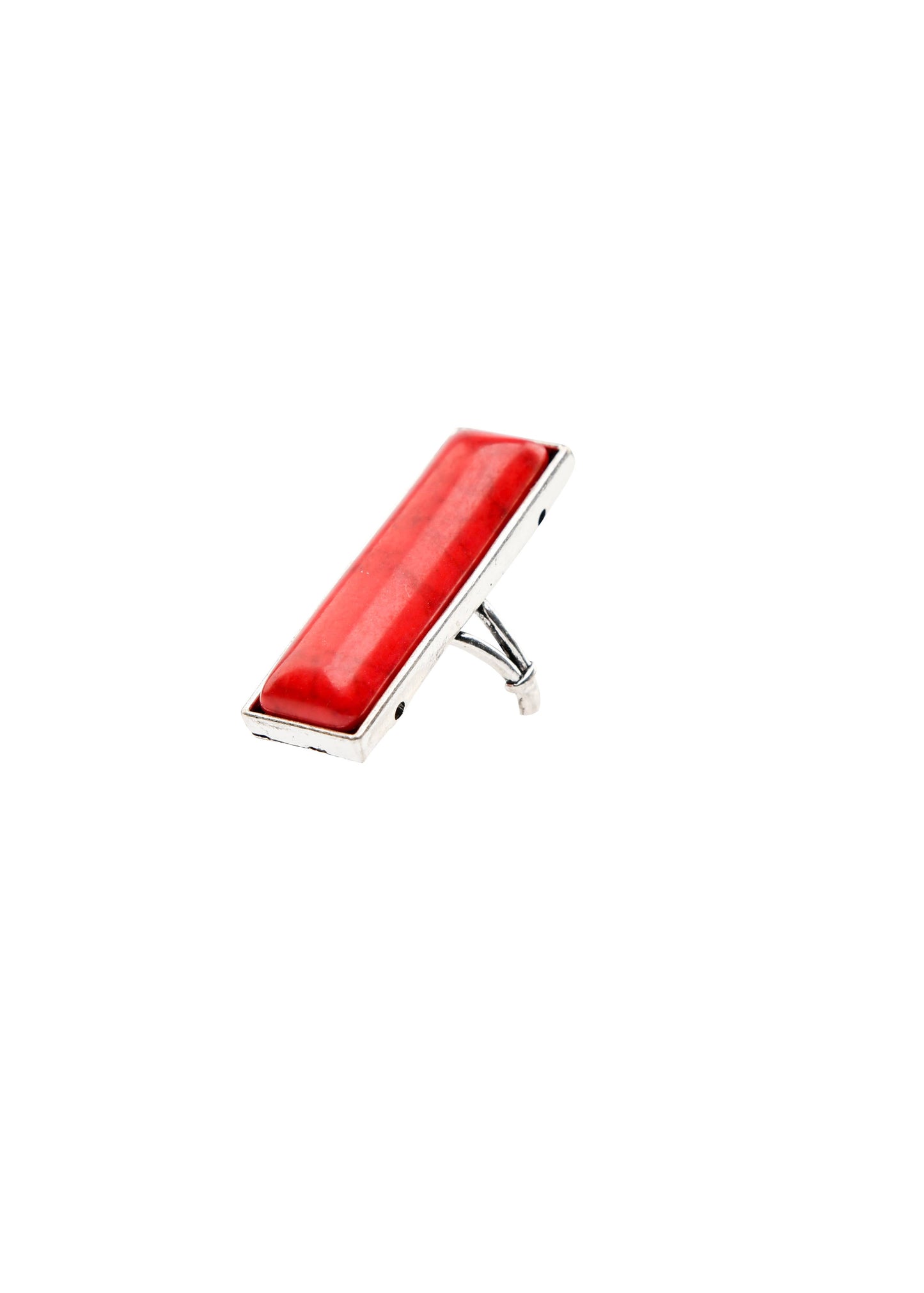 Adjustable Red Bar Ring