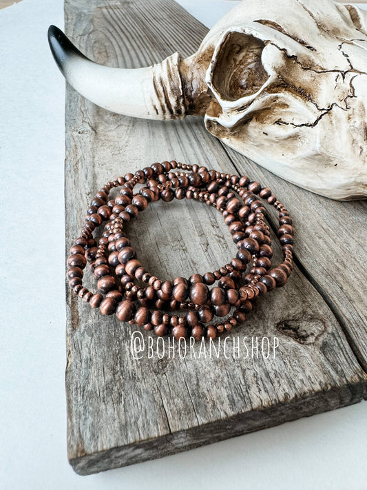 Copper Navajo Stackable Bracelets