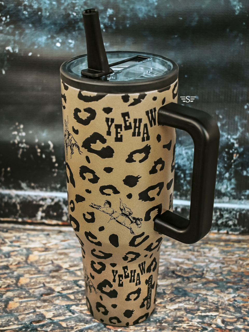 Spotted & Spurred 40oz Flip Top Tumbler