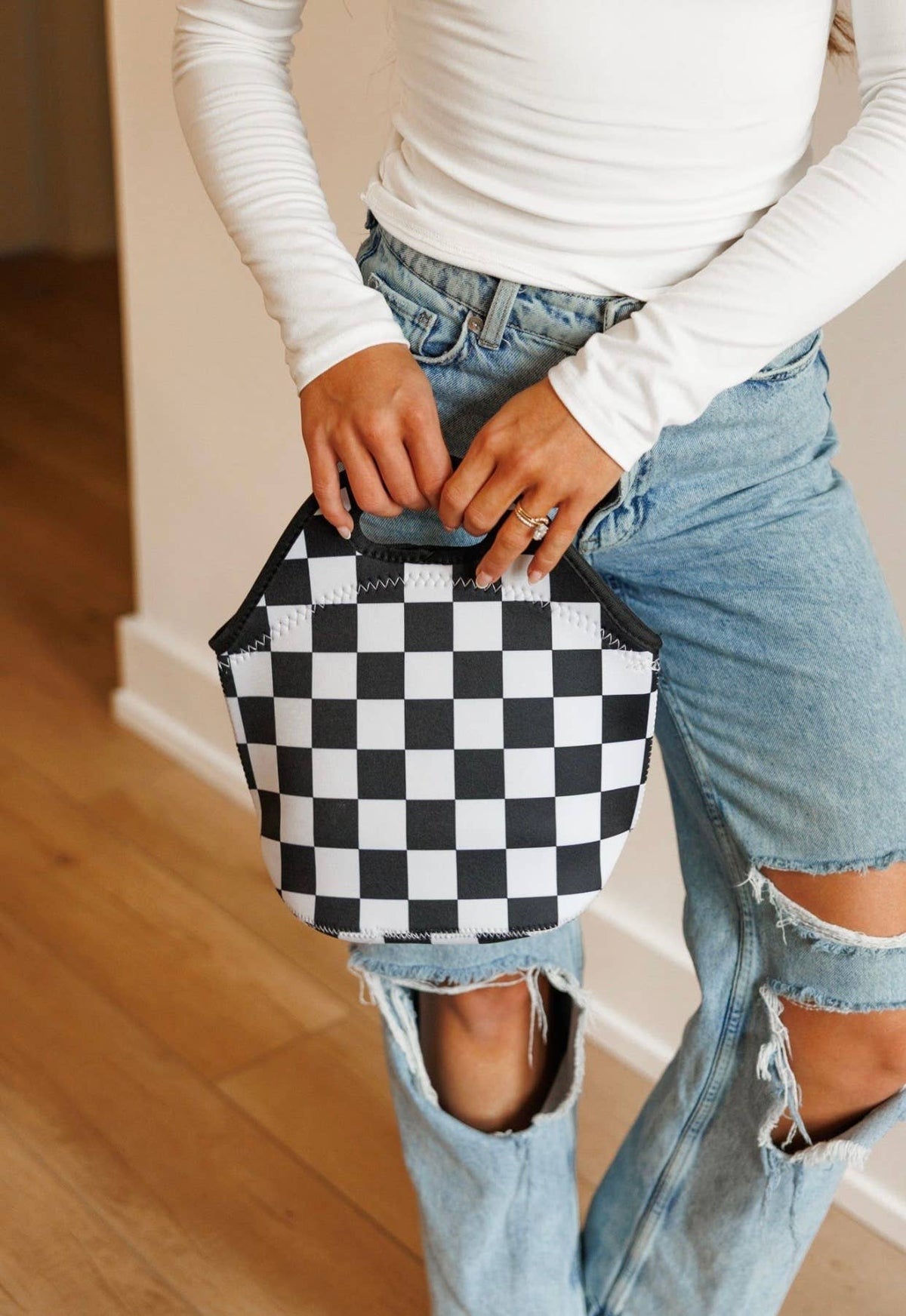 Checkered Lunch Tote