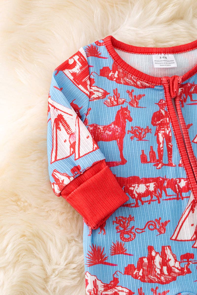 Blue & Red Western Sleeper