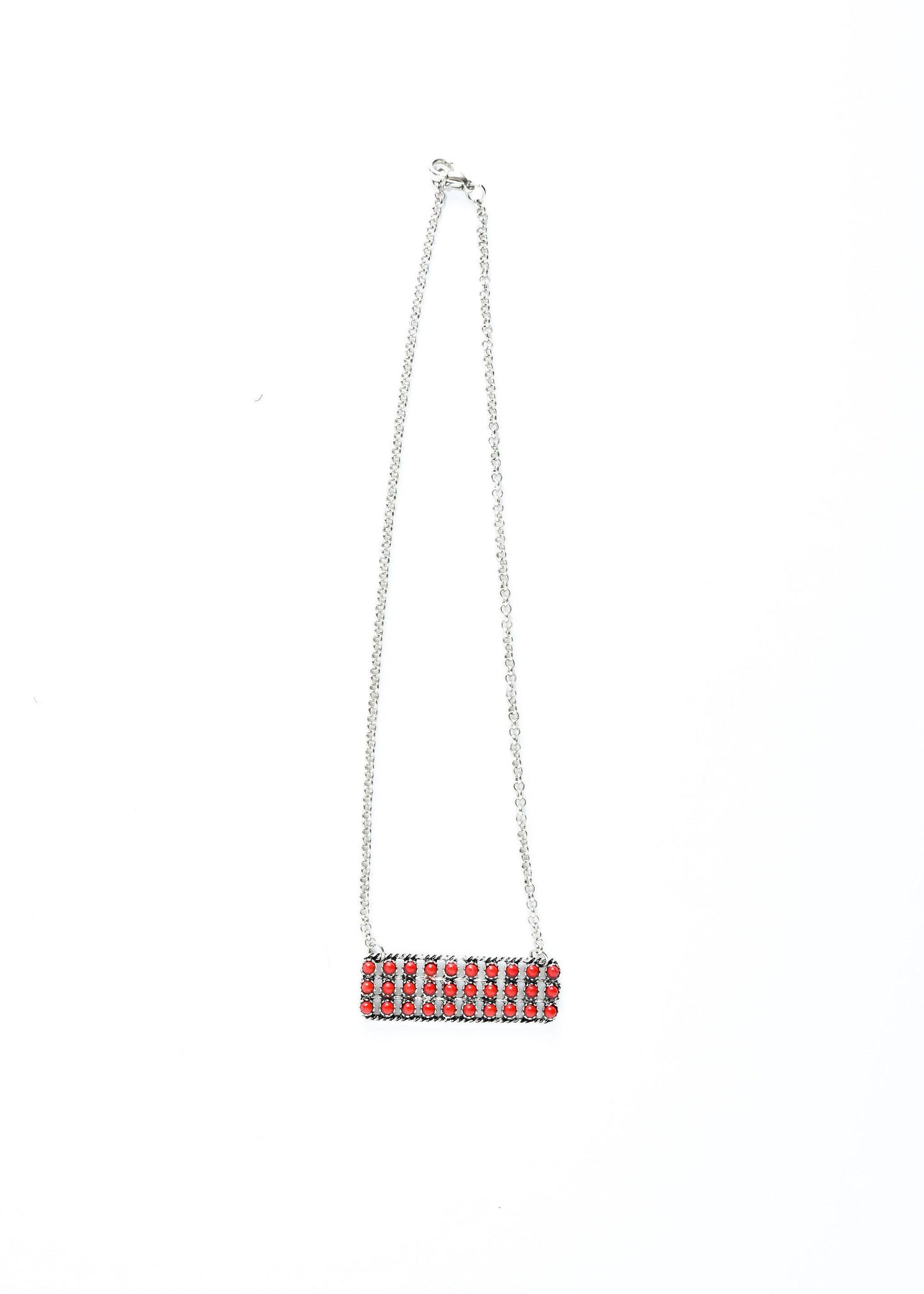 Red Bar Necklace
