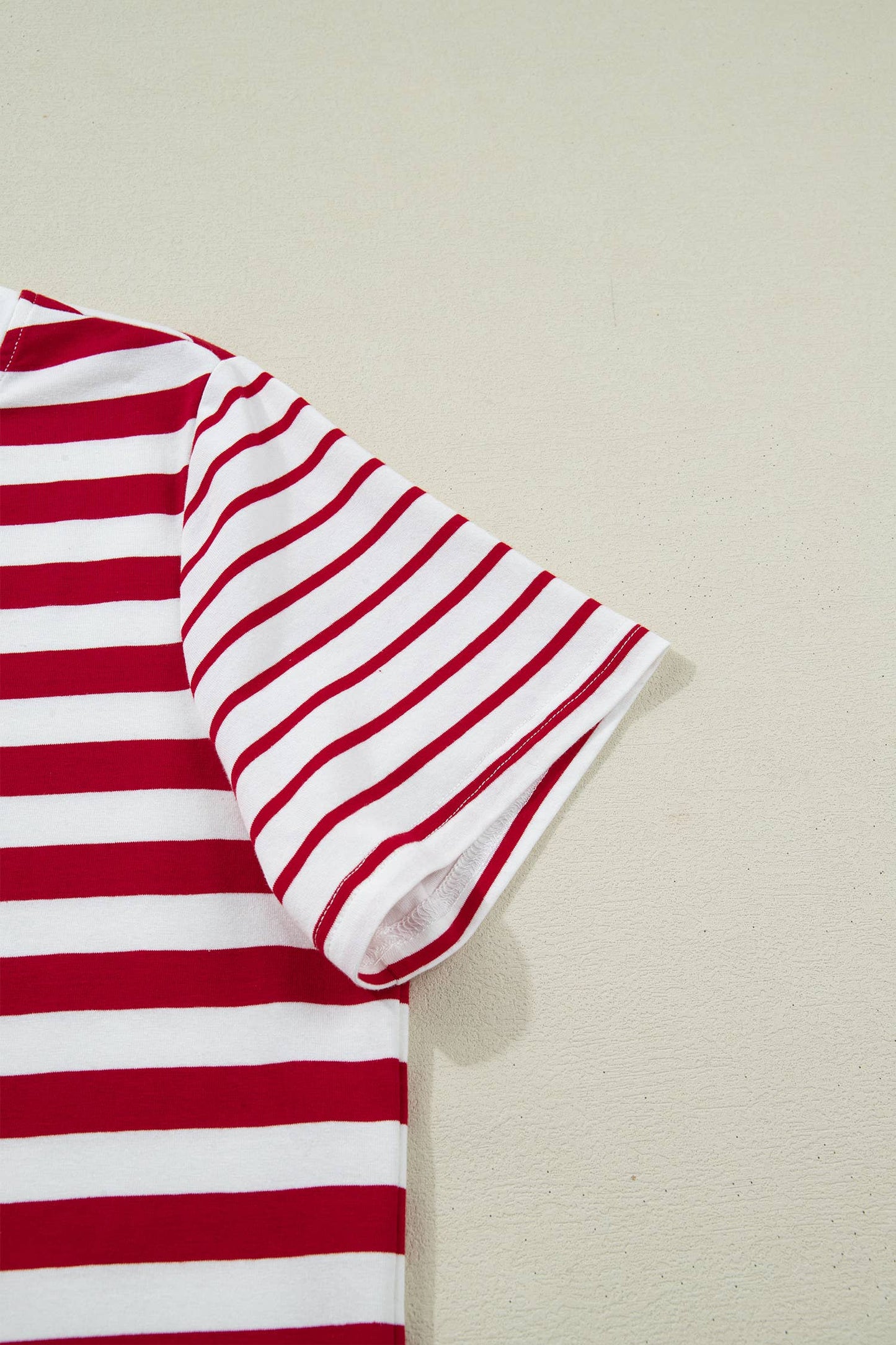 Red + White Stripe Tee