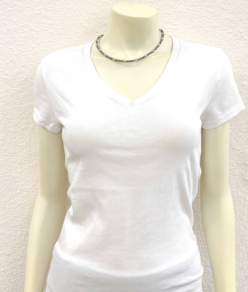 Polish Silver & Navajo Bead Necklace